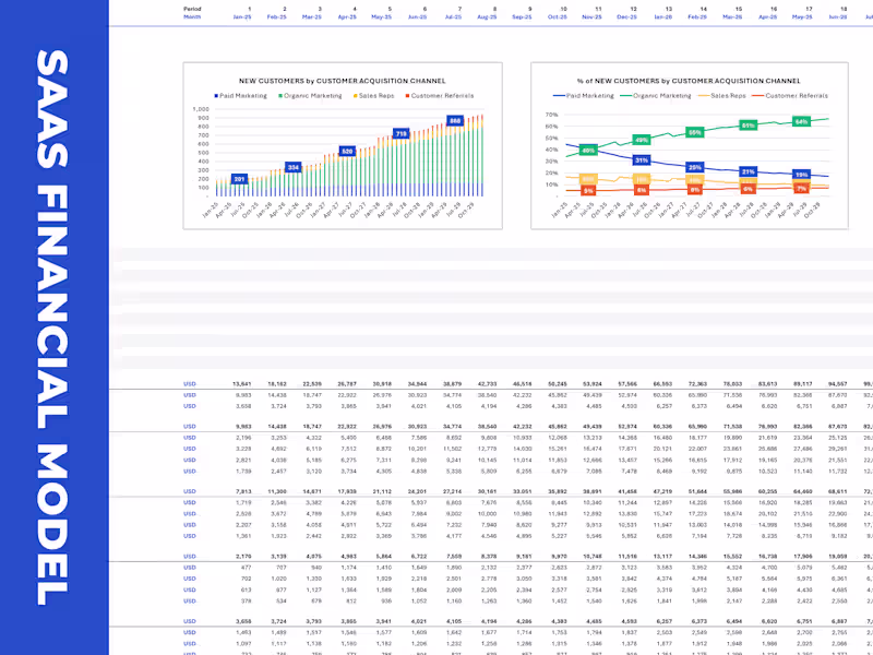 Cover image for Custom-Made SaaS Financial Model