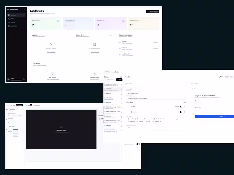 Cover image for WebStreaming Platform - Scalable Virtual Events & Webcasts