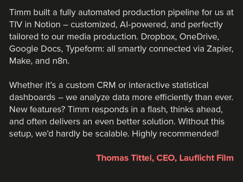 Cover image for Custom Notion & AI Automation Setup