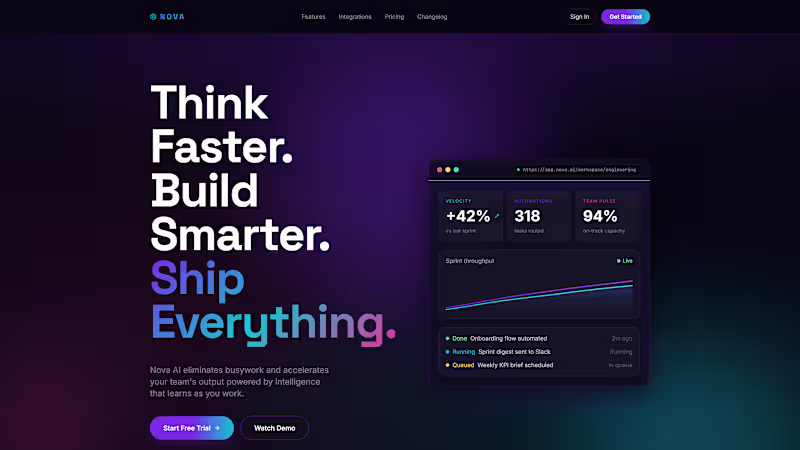 Cover image for Cinematic SaaS Marketing Site