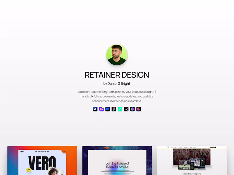 Cover image for Retainer • Design Services