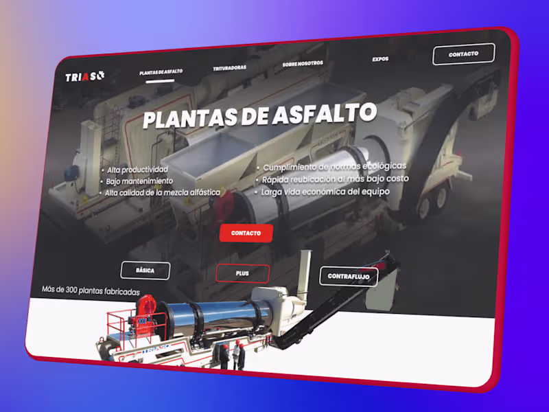 Cover image for Website Prototype for Triaso