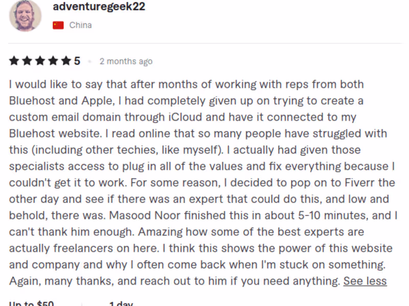 Cover image for Setup and Verified Custom Email Domain for iCloud Mail