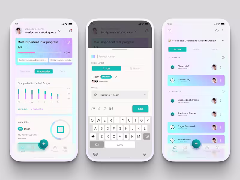 Cover image for Productivity App Design Save it for your inspo 👌🏻 More det...