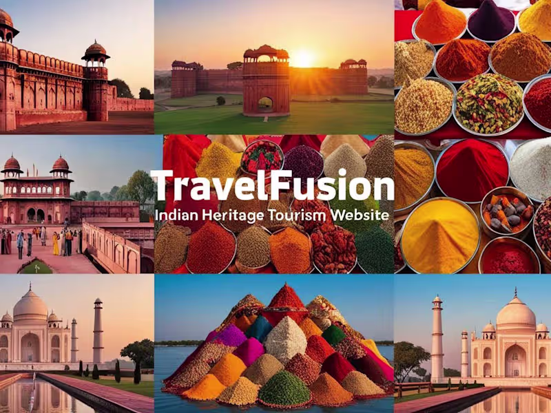 Cover image for TravelFusion - An Indian Heritage tourism website