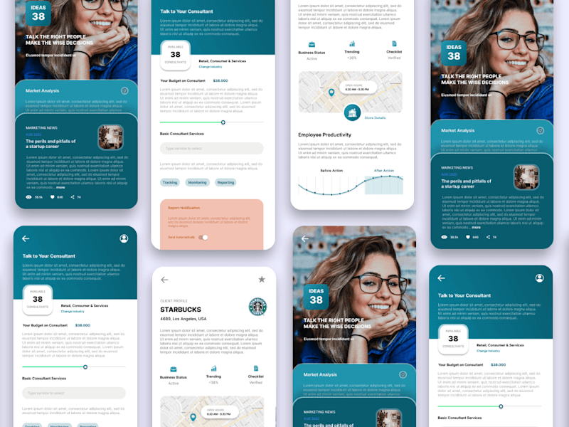 Cover image for Consultant Mobile App Design