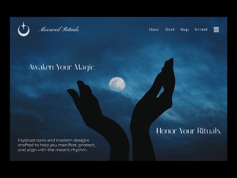 Cover image for Moonveil Rituals Landing Page