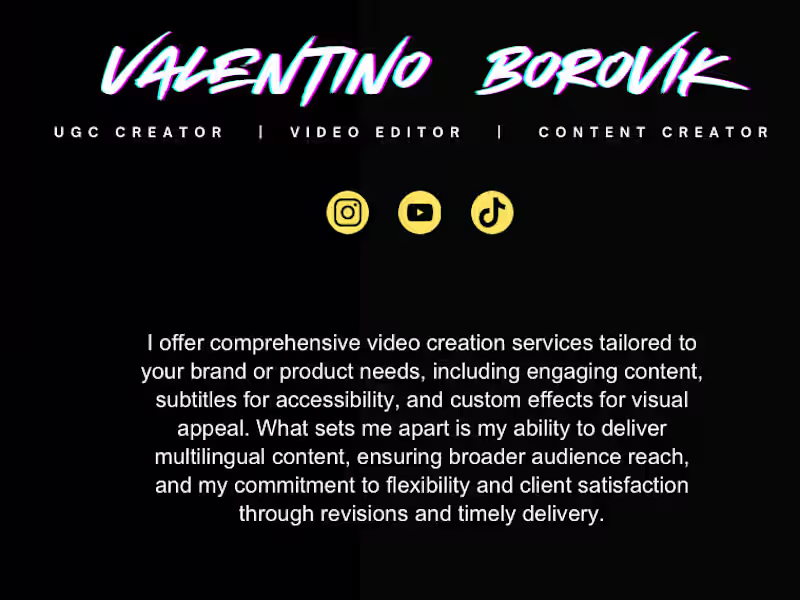 Cover image for My UGC Portfolio & Pricing