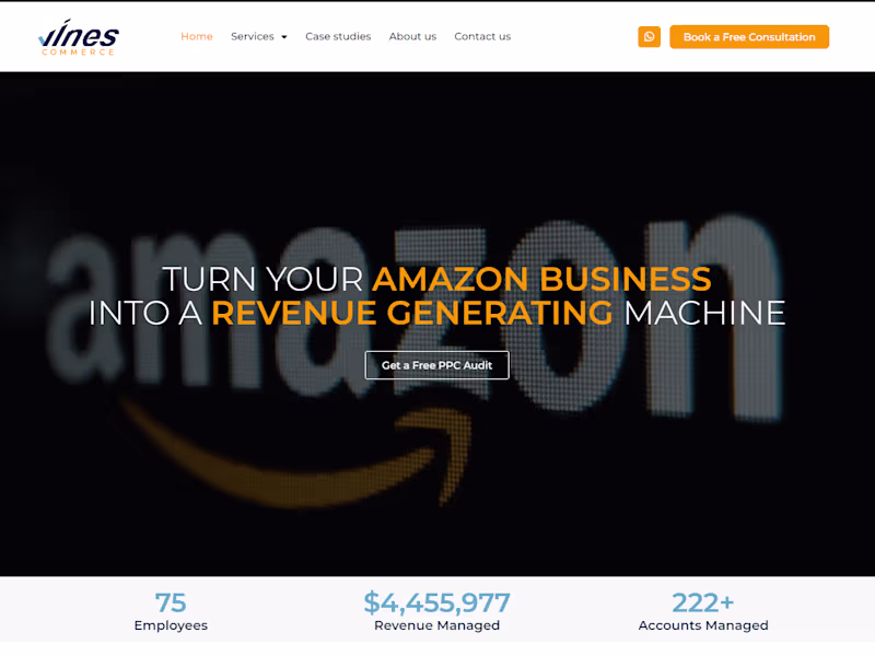 Cover image for Vines Commerce – Website