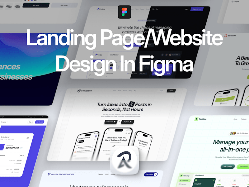 Cover image for Landing Page Design in Figma | UX/UI Design