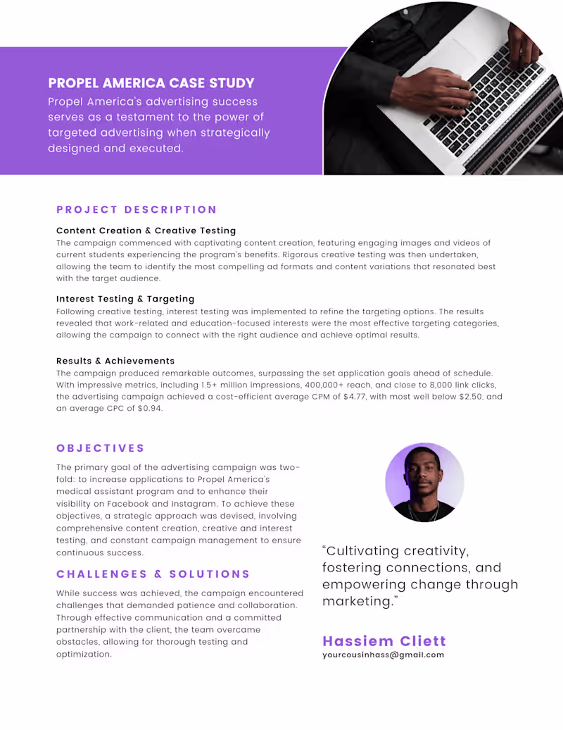 Cover image for Nonprofit Ads Case Study
