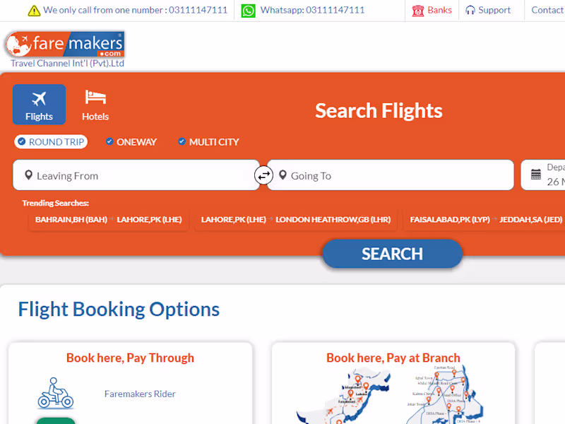 Cover image for Buy Online Air Tickets & Flight Deals On Cheap Rates - Faremake…