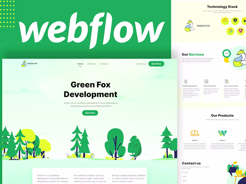 Cover image for Webflow website design and development