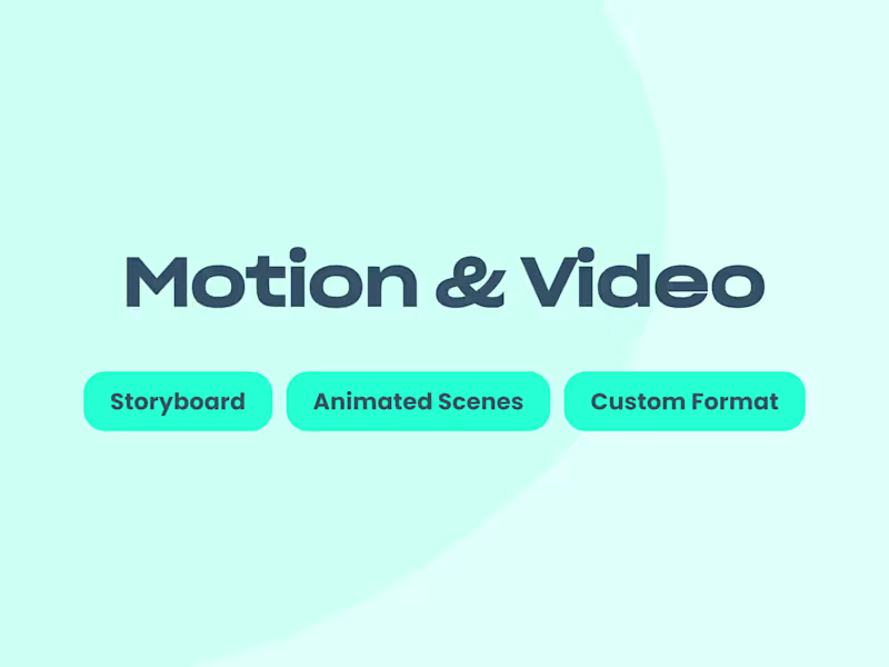 Cover image for 2D Motion Graphics & Video