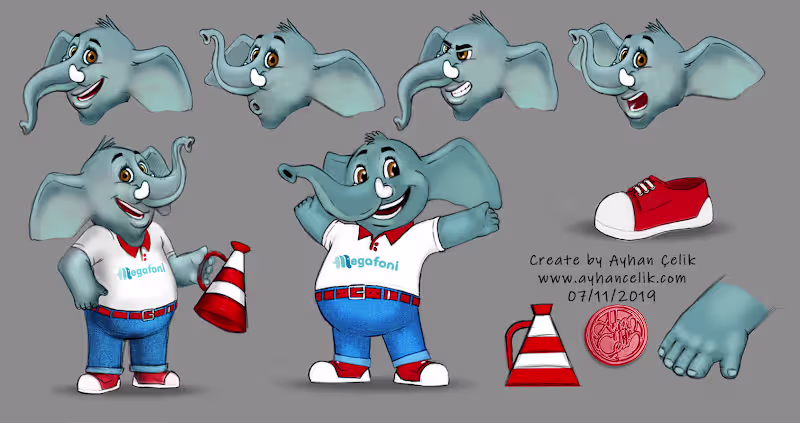 Cover image for Megafoni Character Design, Modelling, Rigging,Animation