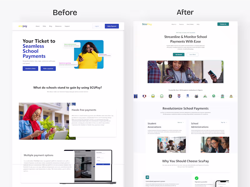 Cover image for Landing Page & Website Redesign 