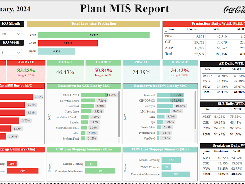 Cover image for Coca-Cola Bangladesh Plant Performance Report