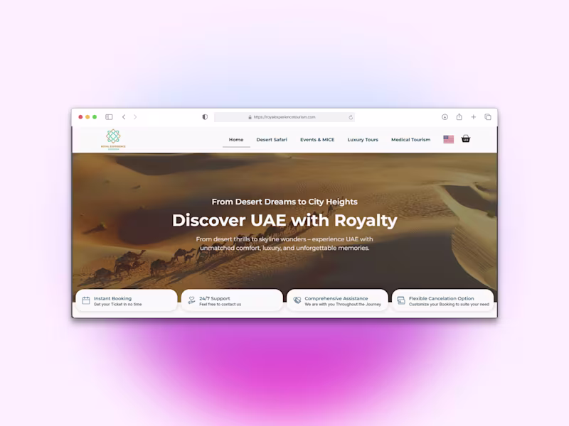 Cover image for Multilingual Tourism Website with Booking System