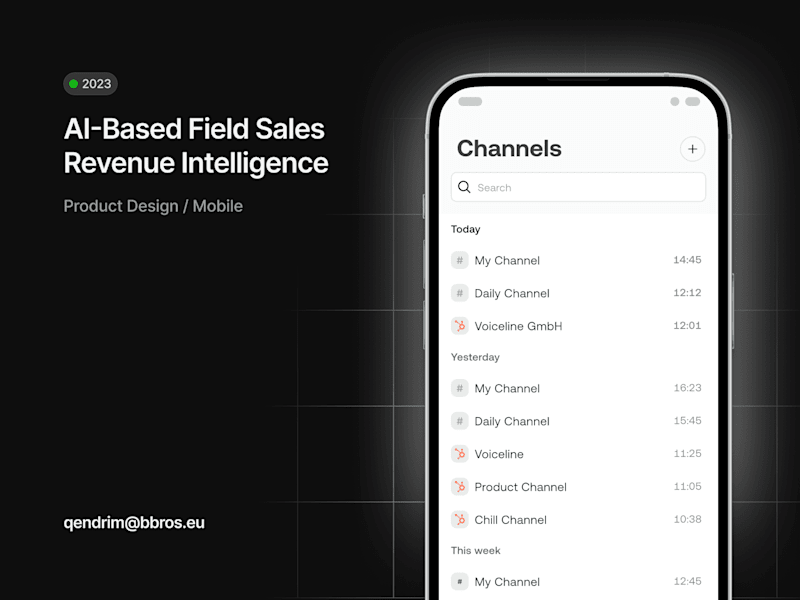 Cover image for Voiceline - AI-Based Field Sales Revenue Intelligence
