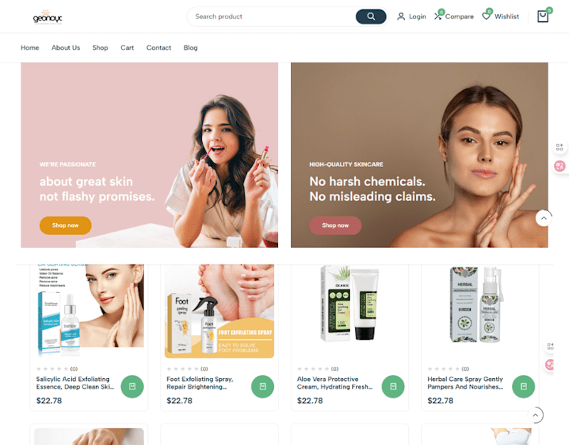 Cover image for Geonoyc Ecommerce website design