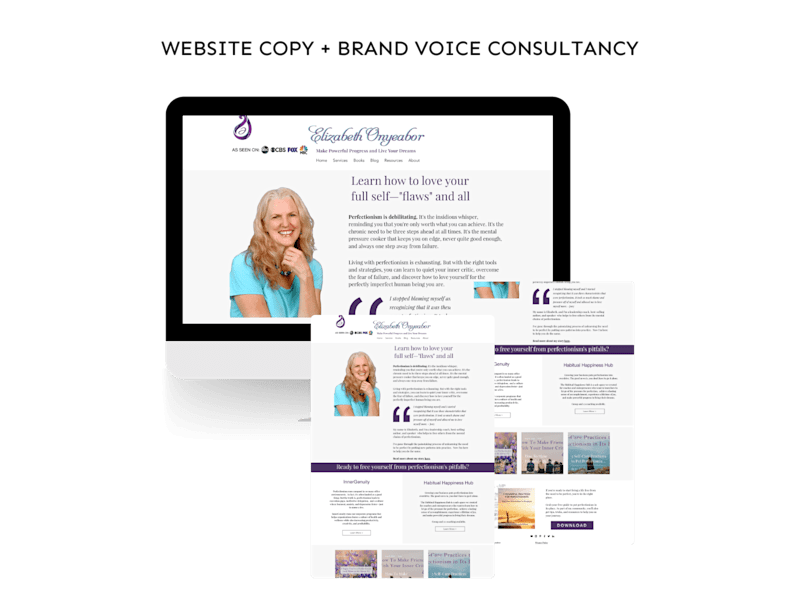 Cover image for Website Copy + Brand Voice Consultancy for a Business Coach 