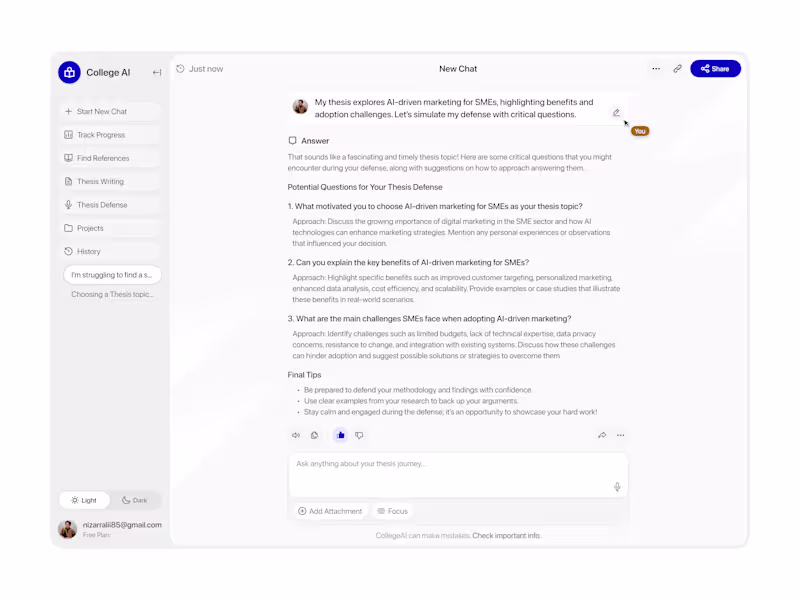 Cover image for Thesis AI Assistant