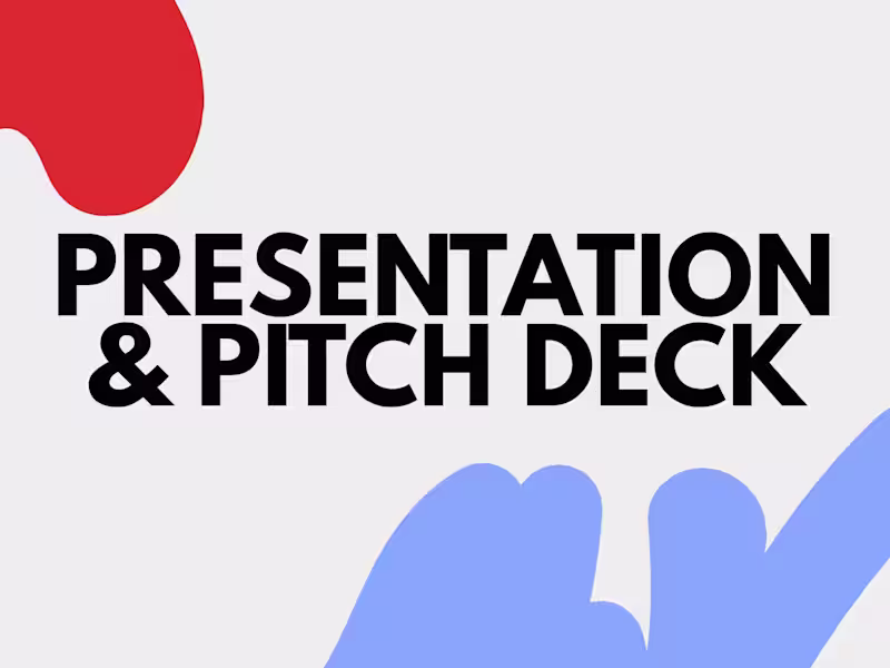Cover image for Presentation & Pitch Deck Design