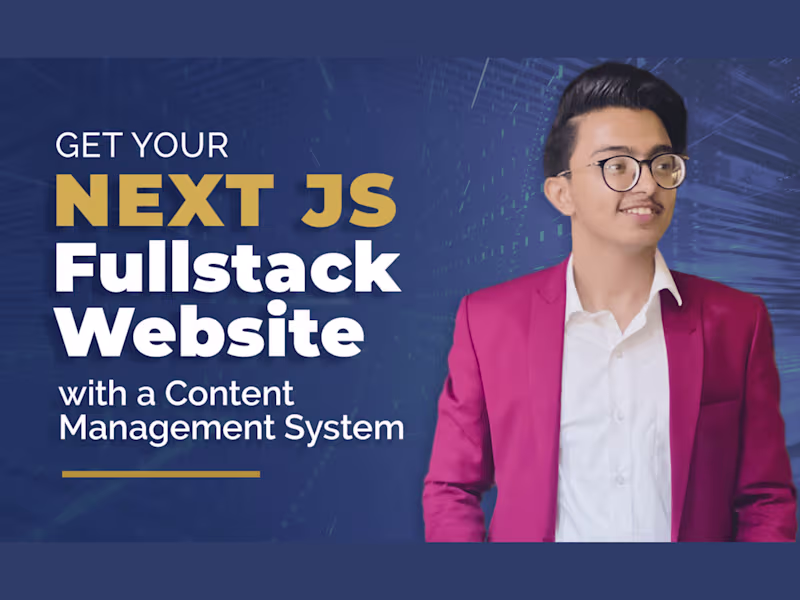 Cover image for React & Next.js Web App Development: Frontend & Full Stack