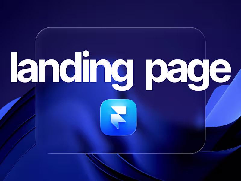 Cover image for Landing Page Design & Development in Framer