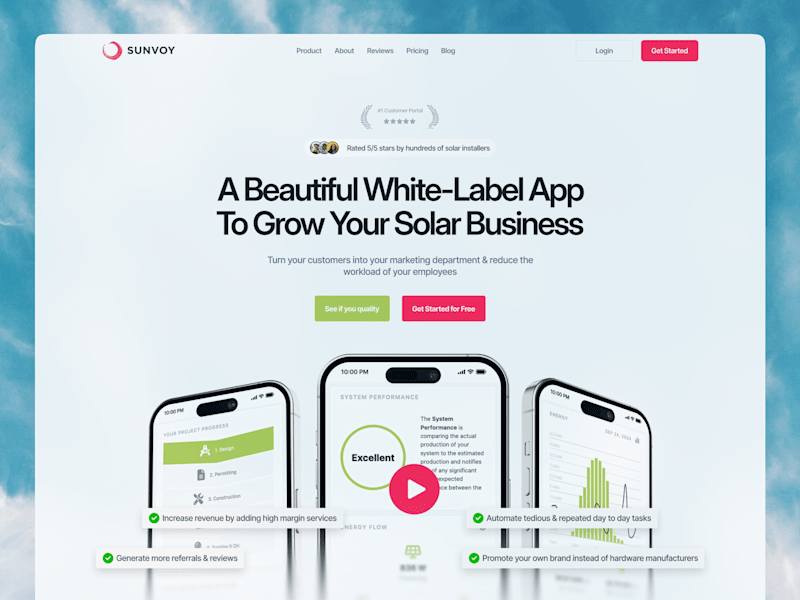 Cover image for Sunvoy Landing Page Revamp