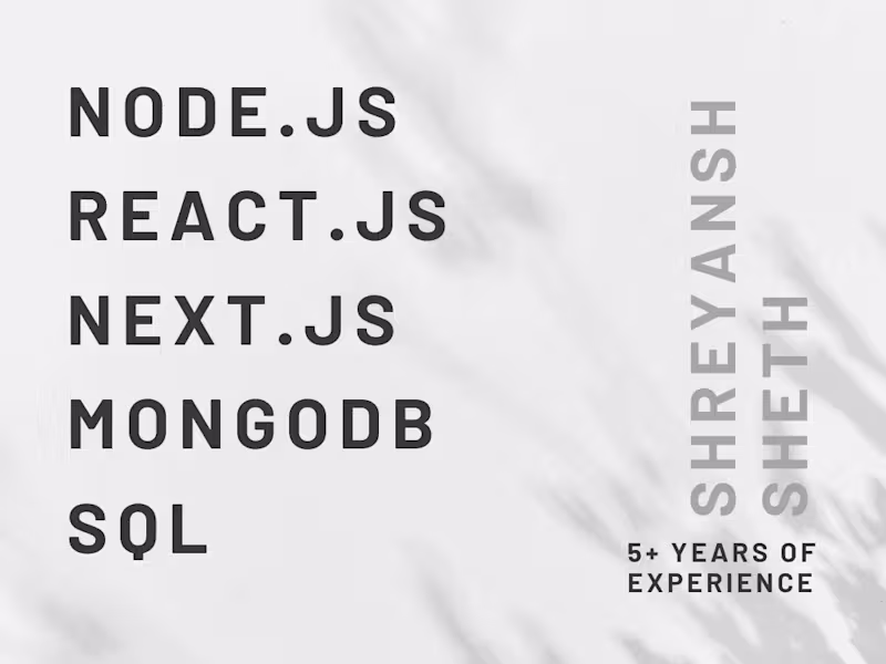Cover image for Full Stack Development with Nodejs and React & Nextjs