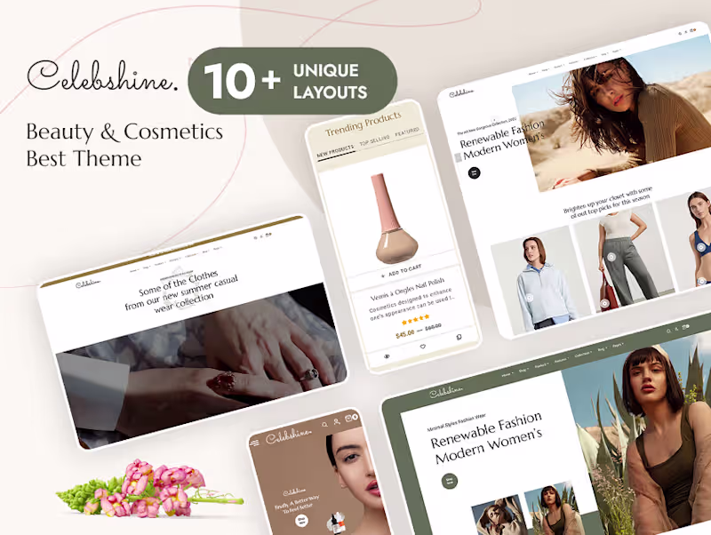 Cover image for Celebshine - eCommerce Theme Beauty Cosmetics