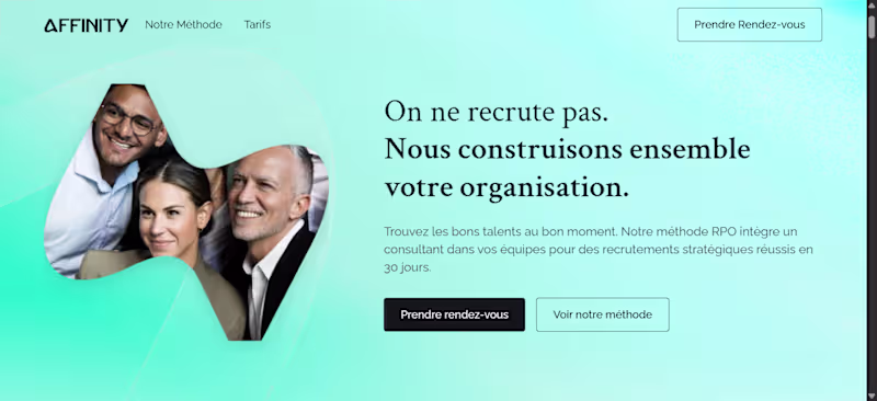 Cover image for Affinity HR Landing Page Webflow Dev