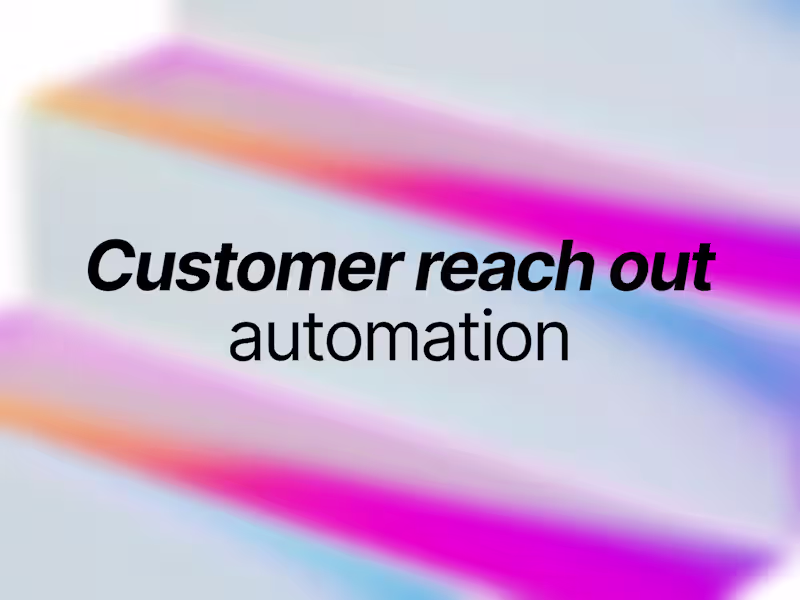 Cover image for N8N Automation for customer reachout