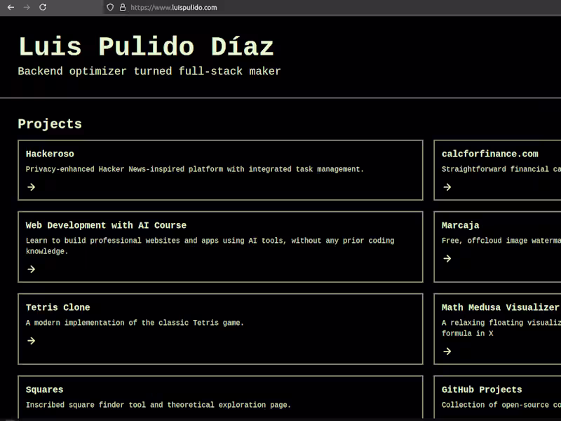 Cover image for LuisPulido.com
