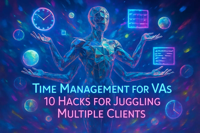 Cover image for Time Management for VAs: 10 Hacks for Juggling Multiple Clients