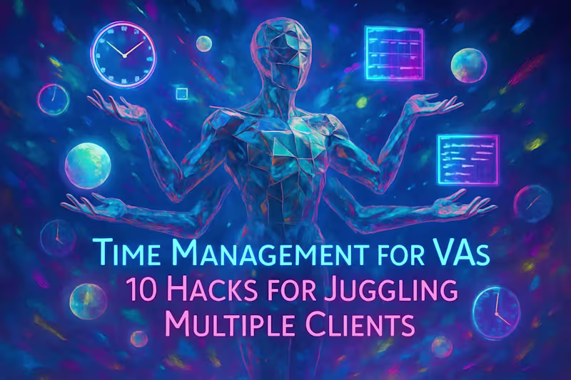 Cover image for Time Management for VAs: 10 Hacks for Juggling Multiple Clients