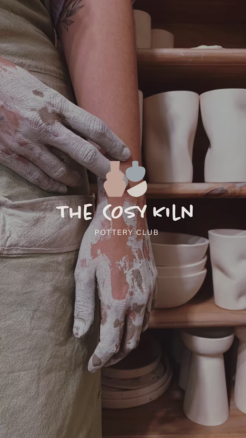 Cover image for The Cosy Kiln: Pottery Club Logo & Visual Identity