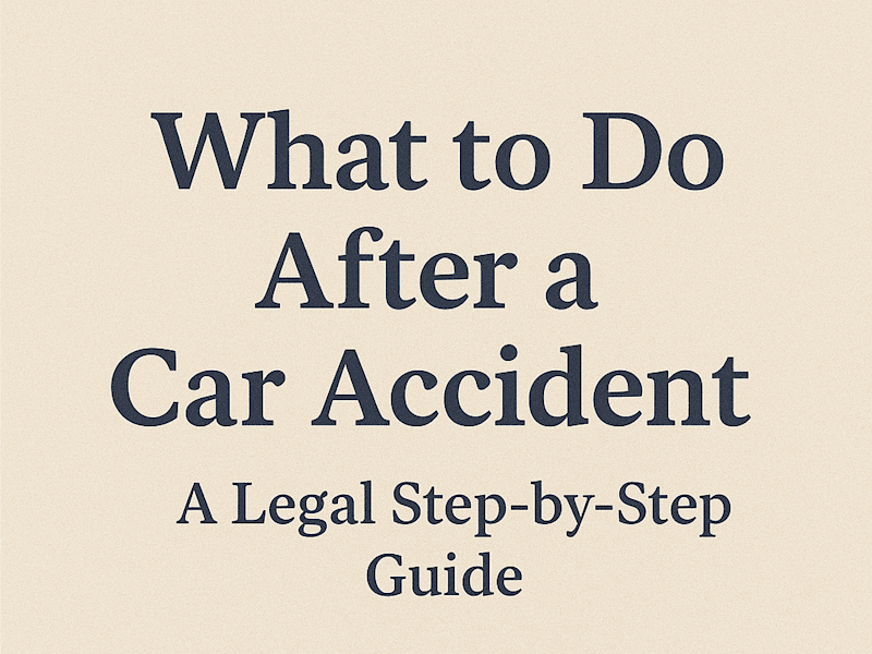 Cover image for Legal Guide: Steps After a Car Accident