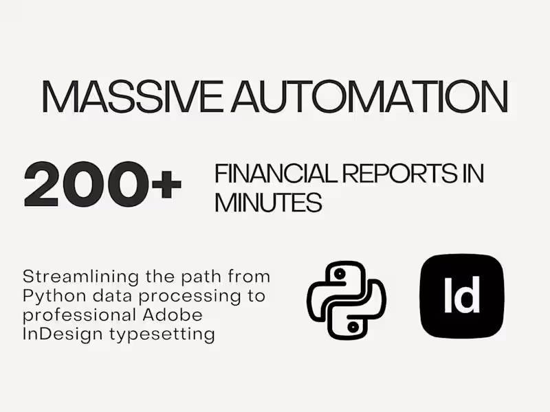 Cover image for Automated Financial Reporting System 