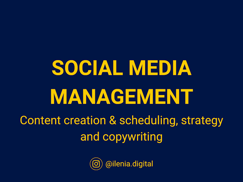 Cover image for Social Media Management