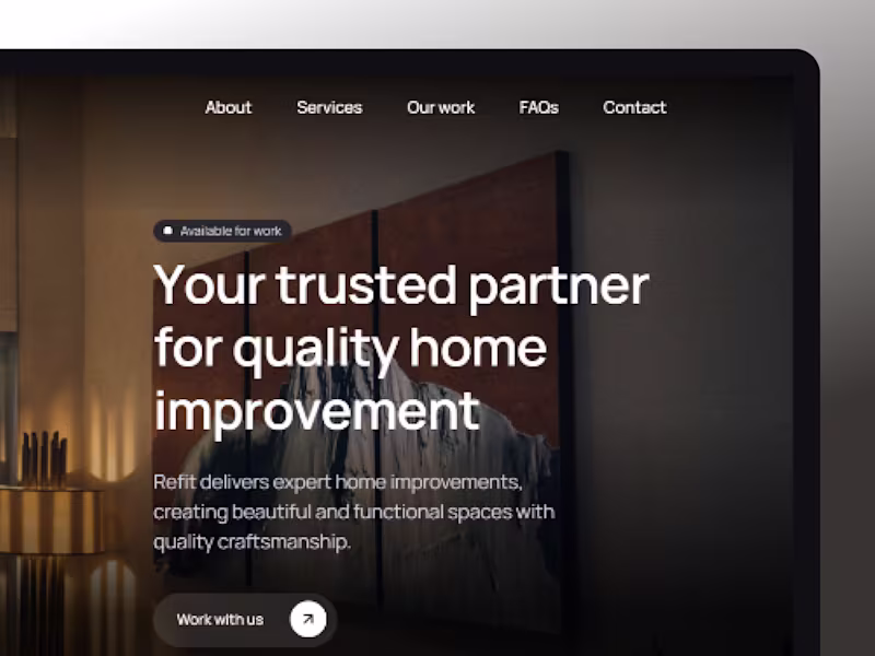 Cover image for Renovation Services Website UX Redesign
