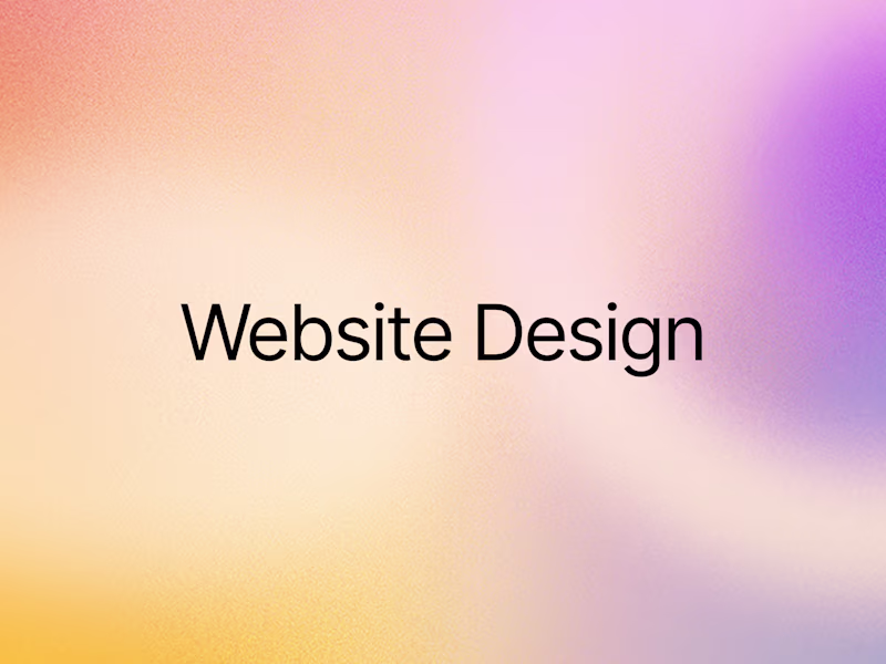 Cover image for Website design