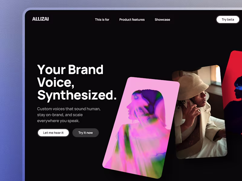 Cover image for Alliz AI Website and Brand Design