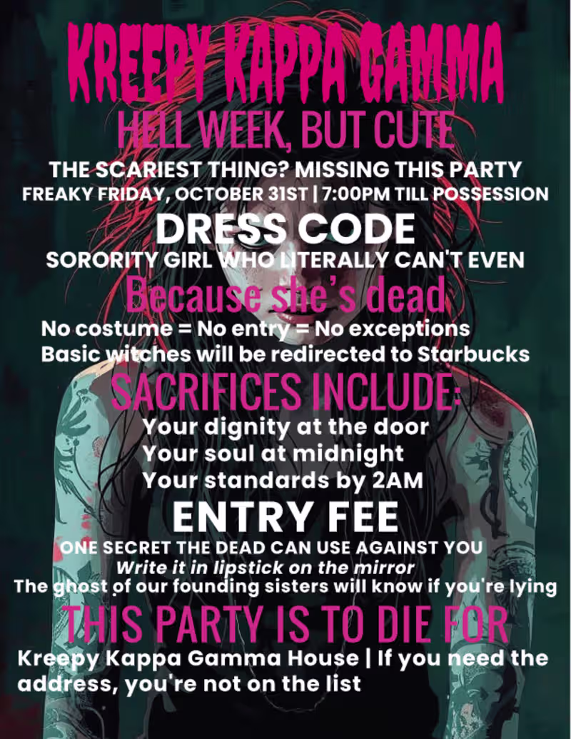 Cover image for Kreepy Kappa Flyer Design