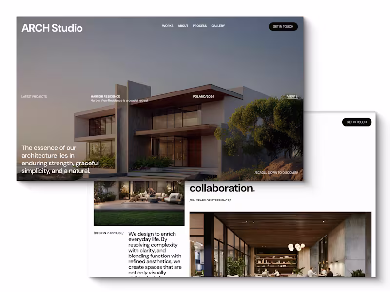 Cover image for Arch Studio Website and Brand Identity Development