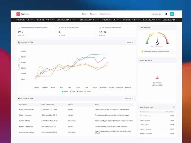 Cover image for Monitoring Mineral Mining Production and Prices