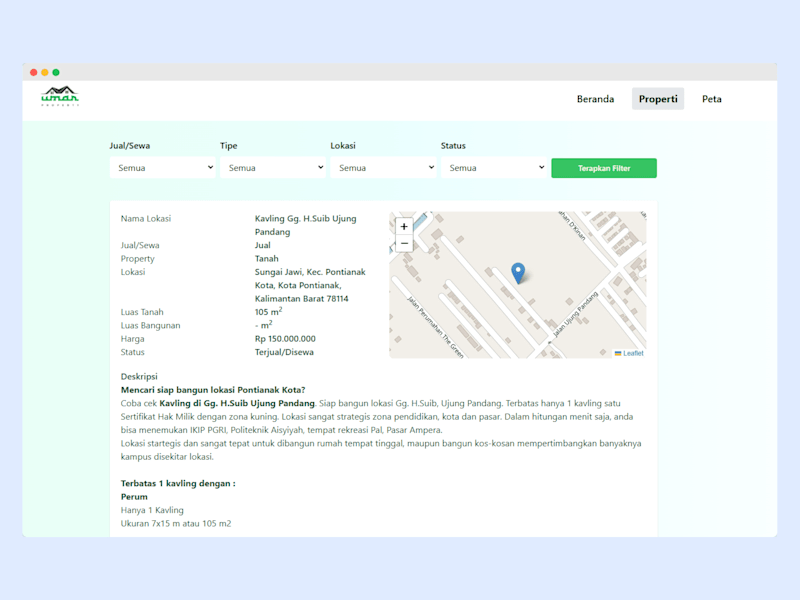 Cover image for Leaflet Implementation on Property Website