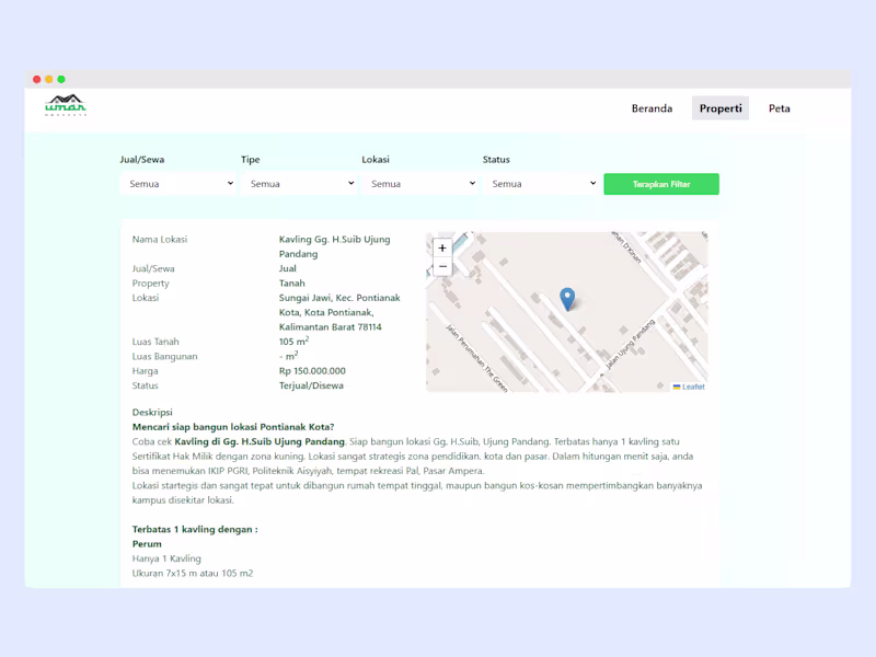 Cover image for Leaflet Implementation on Property Website
