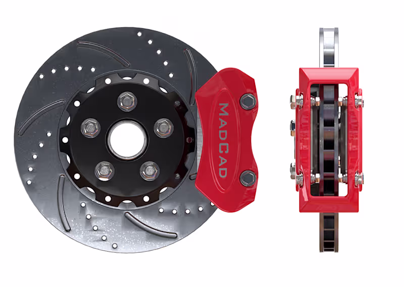 Cover image for Break Caliper Showing Parts with Exploded View :: Behance